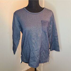 NWT united by blue XS blue pocket t shirt